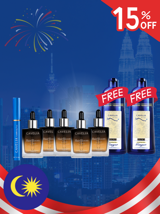 CAVELIA Bundle Pack (5 Hair Tonic + 1 Eyelash)