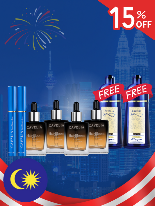 CAVELIA Bundle Pack (4 Hair Tonic + 2 Eyelash)
