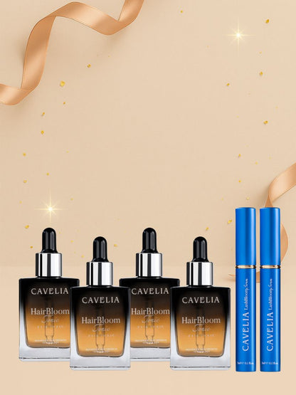 CAVELIA Bundle Pack (4 Hair Tonic + 2 Eyelash)