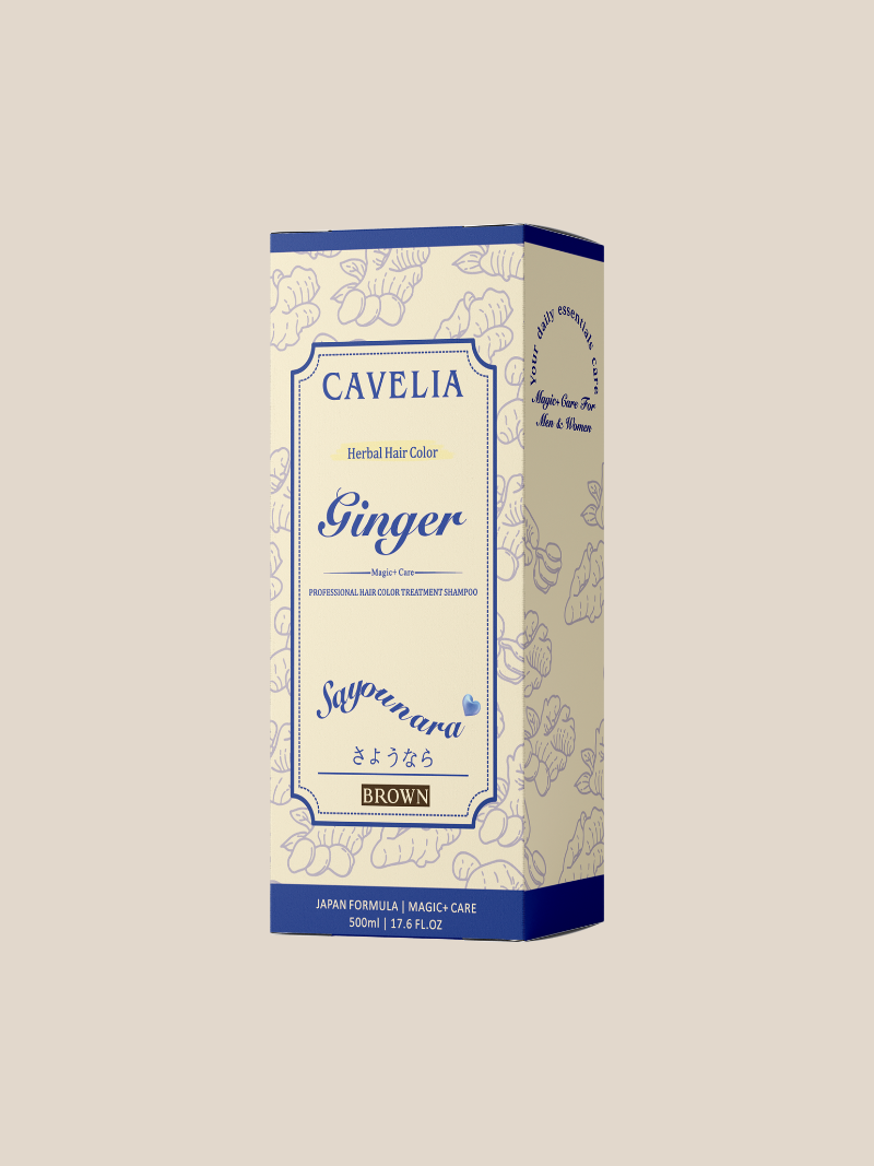 CAVELIA HAIR COLOR TREATMENT SHAMPOO 500ml （Black / Brown）