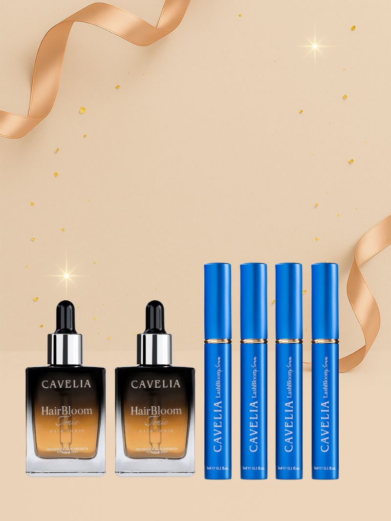 CAVELIA Bundle Pack (2 Hair Tonic + 4 Eyelash)