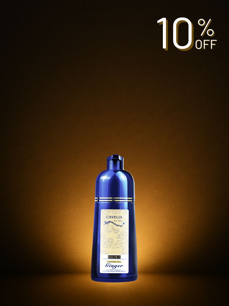 CAVELIA HAIR COLOR TREATMENT SHAMPOO 500ml （Black / Brown）