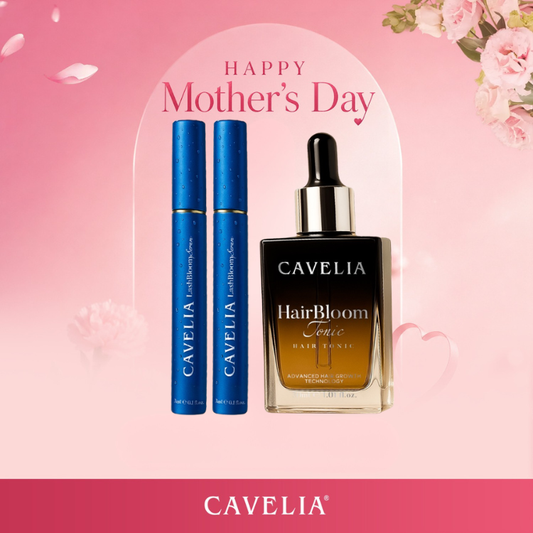 CAVELIA Treatment Pack (1 Hair Tonic + 2 Eyelash)