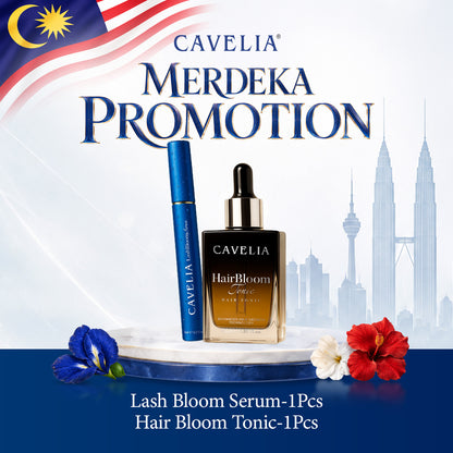 CAVELIA Treatment Pack (1 Hair Tonic + 1 Eyelash)