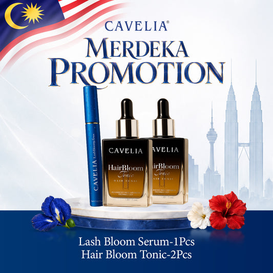 CAVELIA Treatment Pack (2 Hair Tonic + 1 Eyelash)