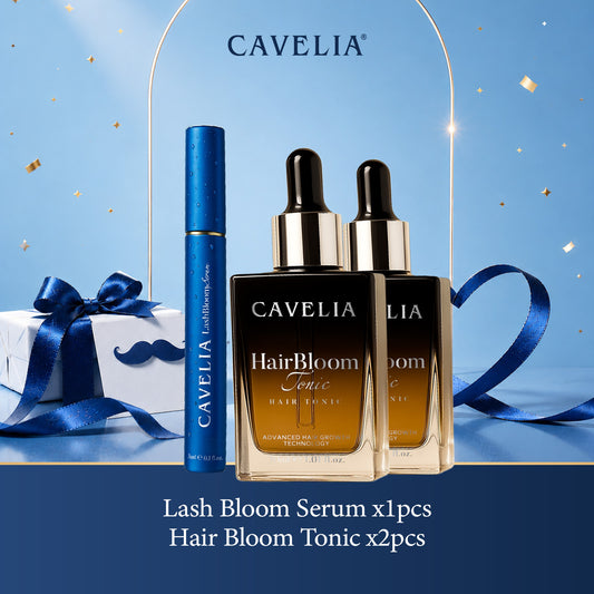 CAVELIA Treatment Pack (2 Hair Tonic + 1 Eyelash)