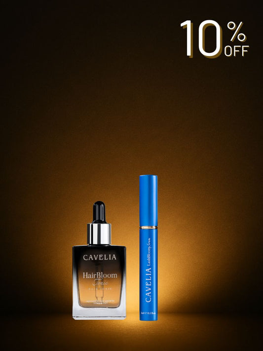 CAVELIA Treatment Pack (1 Hair Tonic + 1 Eyelash)