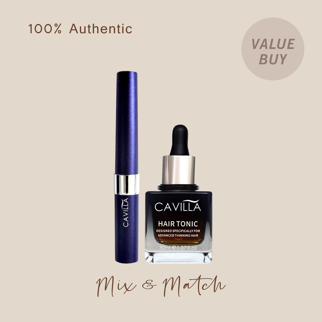 Cavilla Mix & Match Sets <br>(1 Eyelash + 1 Hair Tonic)