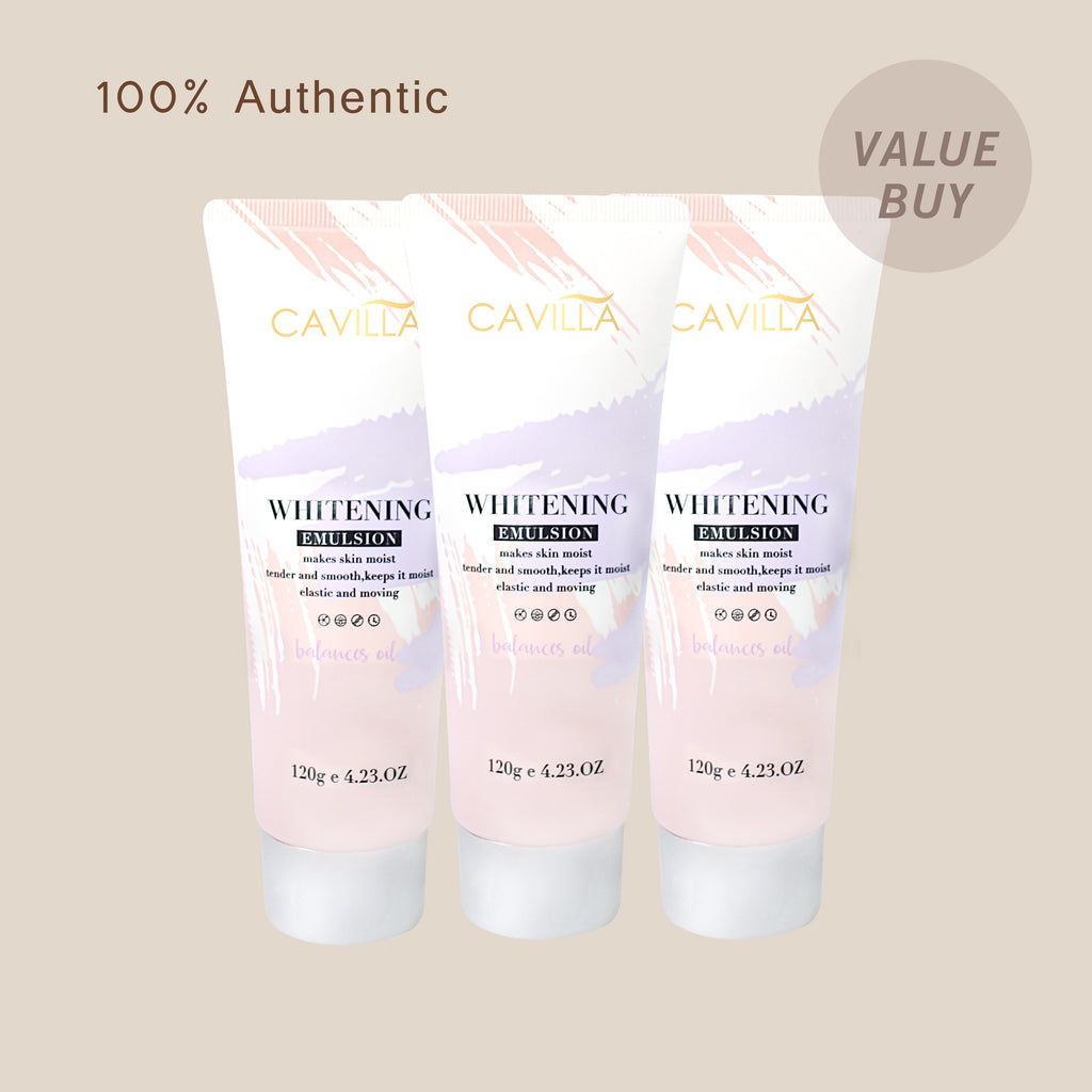 Cavilla Whitening Emulsion 130ml <br>(3pcs)